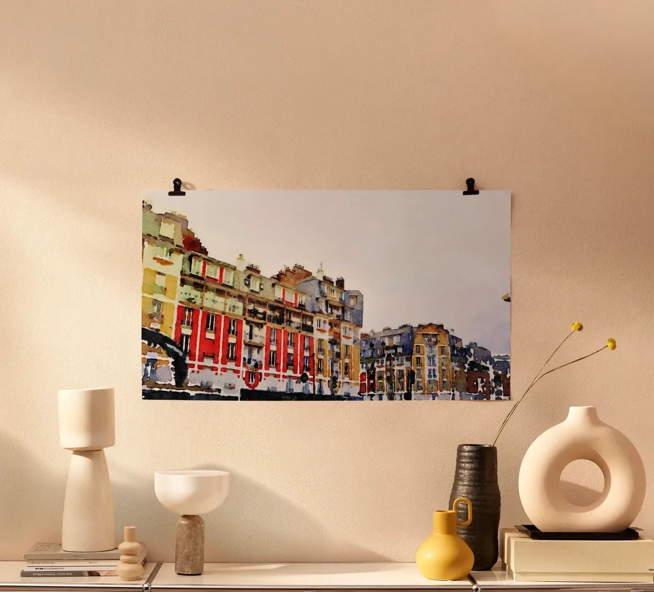 A Parigi poster con telaio in plastica da Massimo Frascogna
