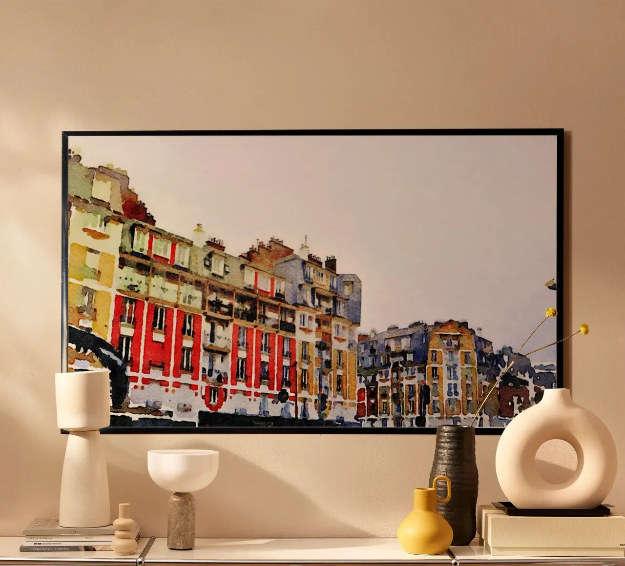 A Parigi poster con telaio in plastica da Massimo Frascogna