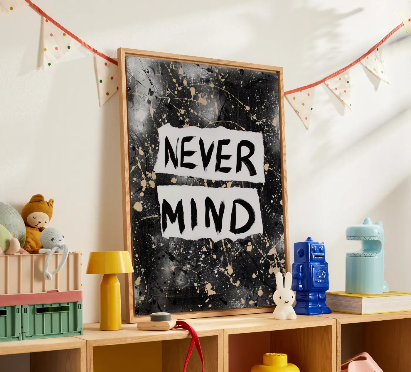 Nevermind acryl van Hirschbild