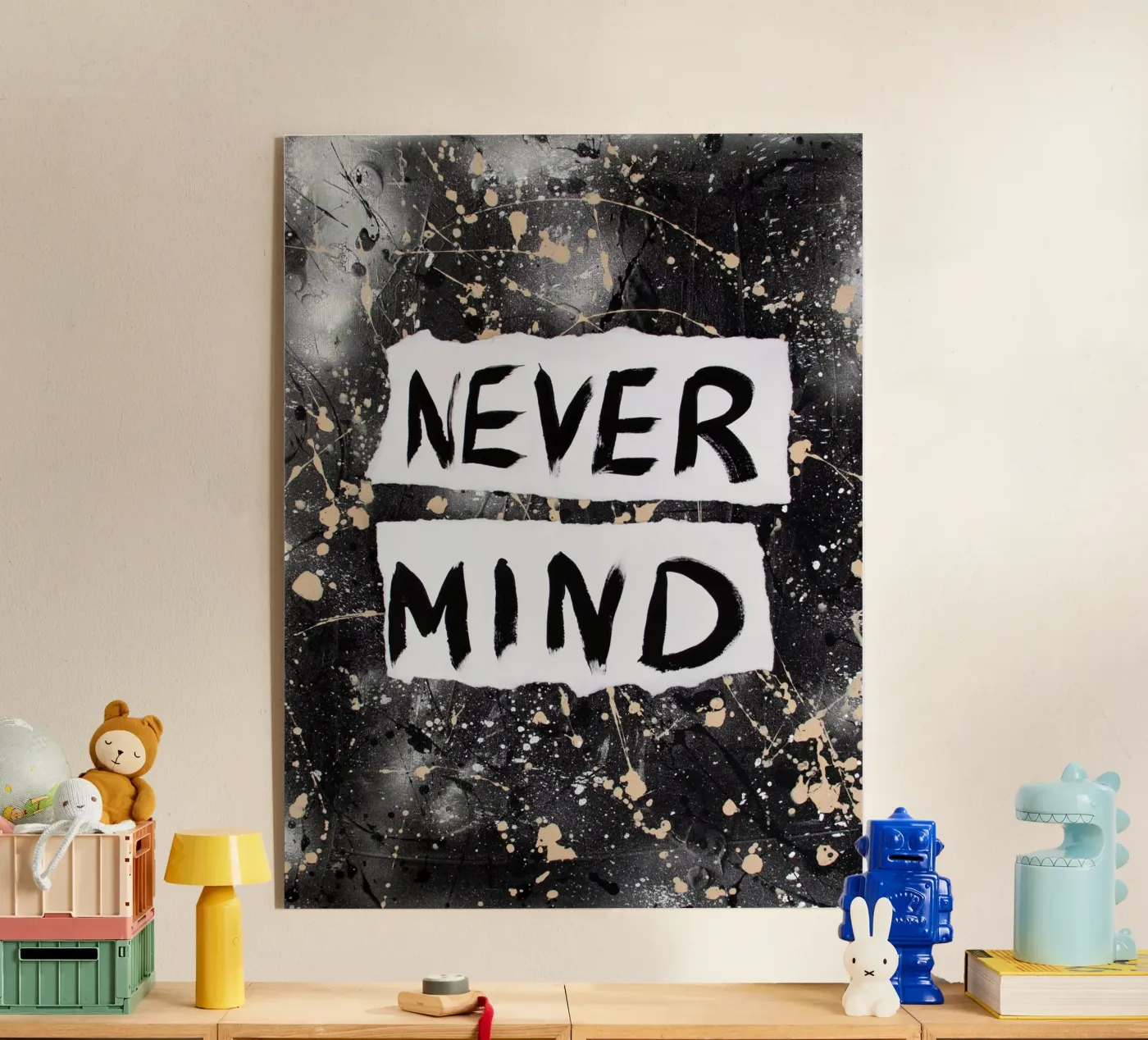 Nevermind acryl van Hirschbild