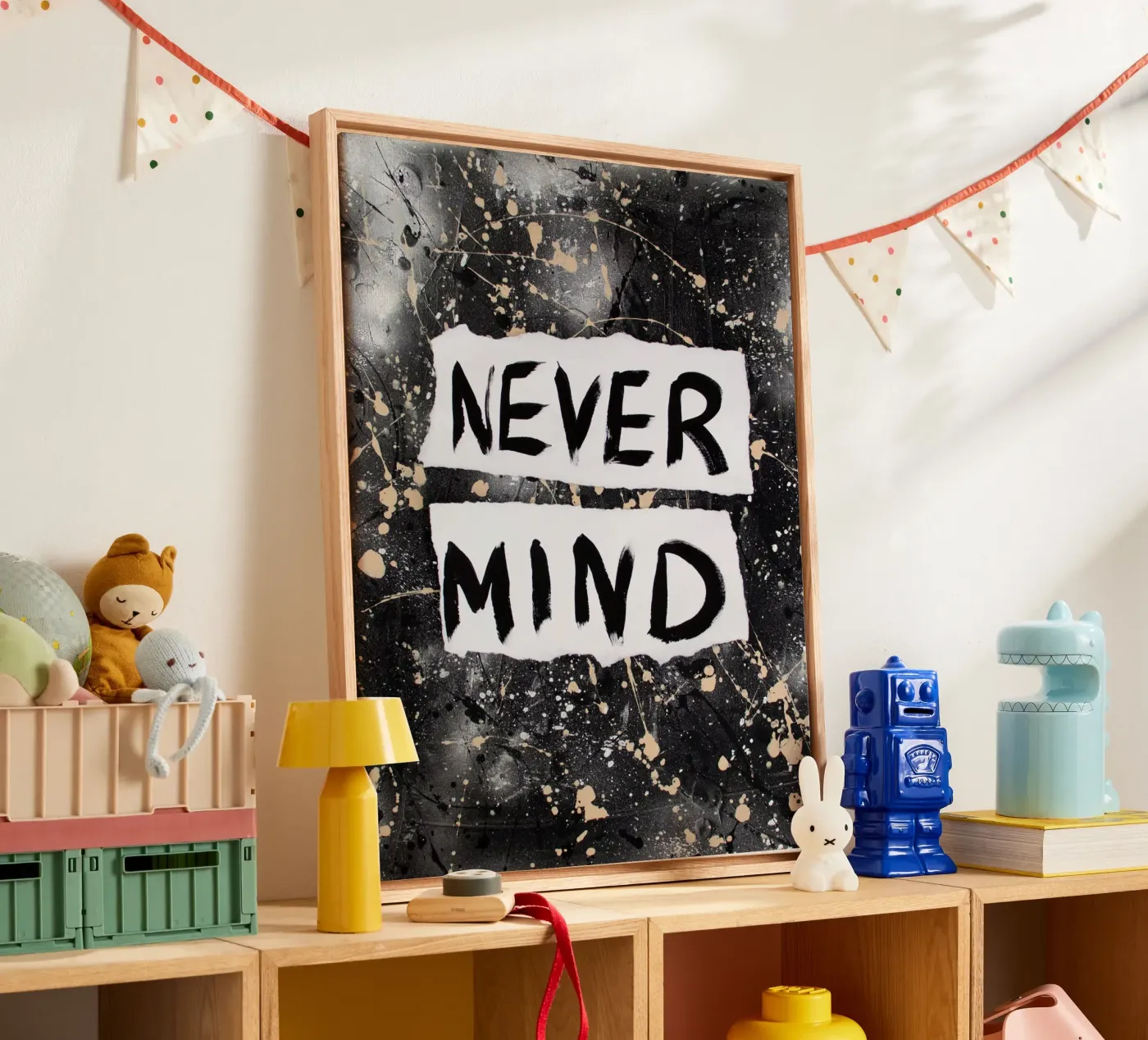 Nevermind canvas by Hirschbild