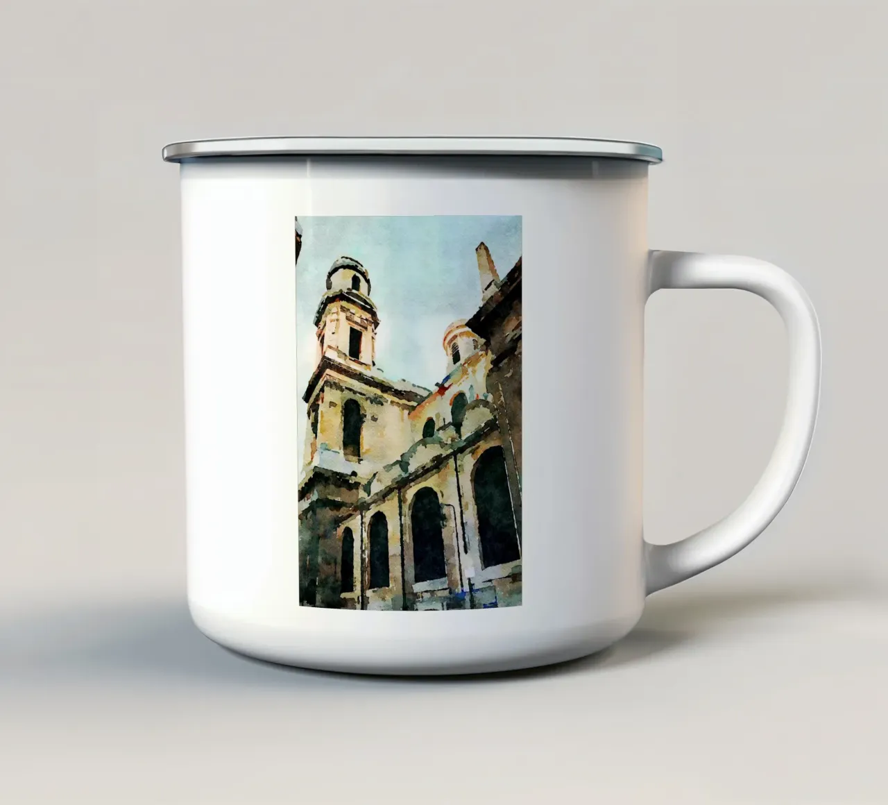 A Parigi tazza in smalto da Massimo Frascogna