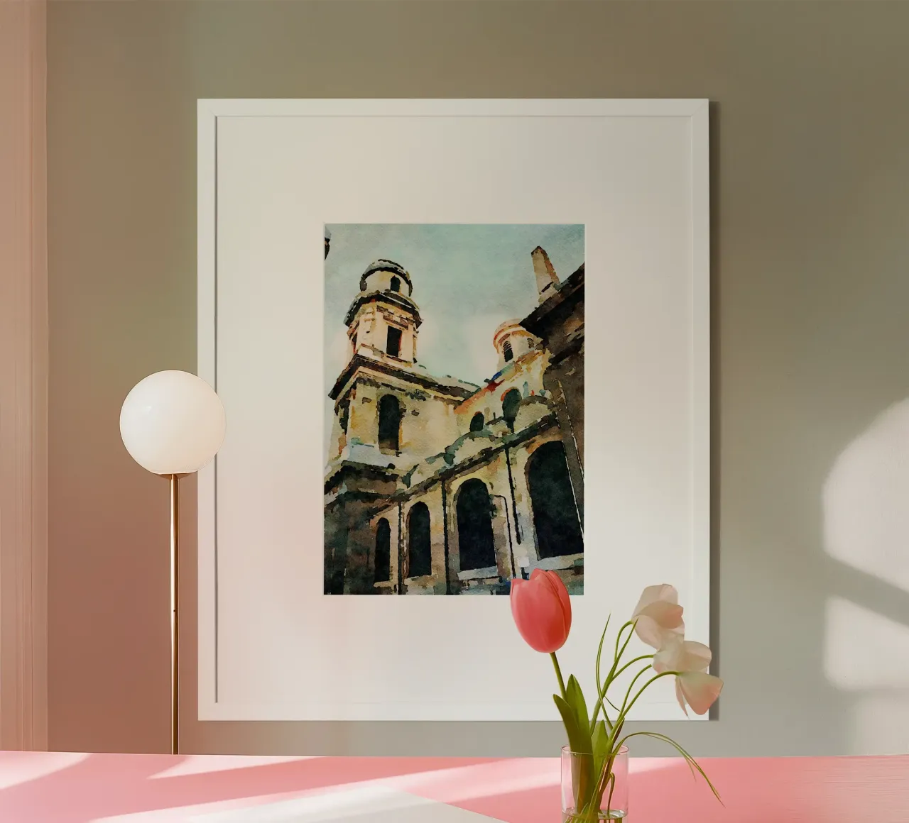 A Parigi poster con telaio in plastica da Massimo Frascogna