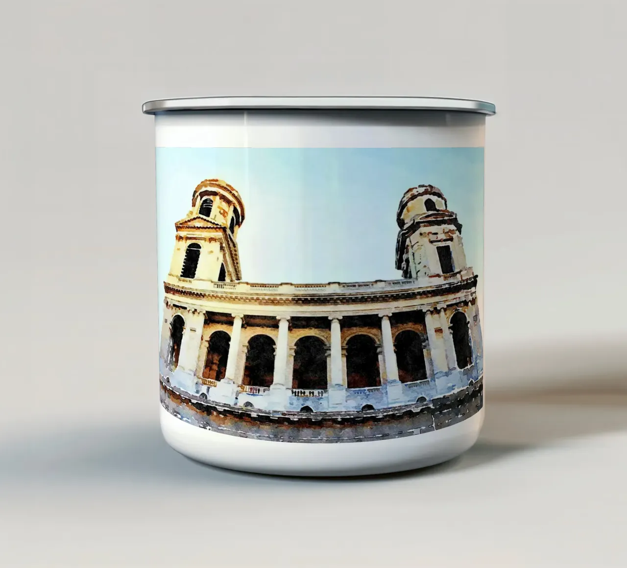 A Parigi tazza in smalto da Massimo Frascogna