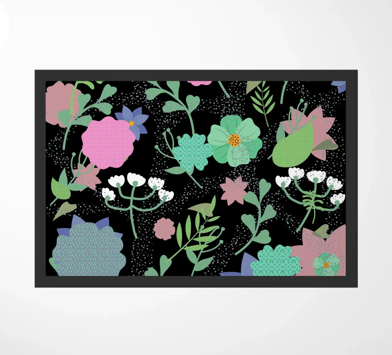 Botanical pattern 30 doormat by Little Dean