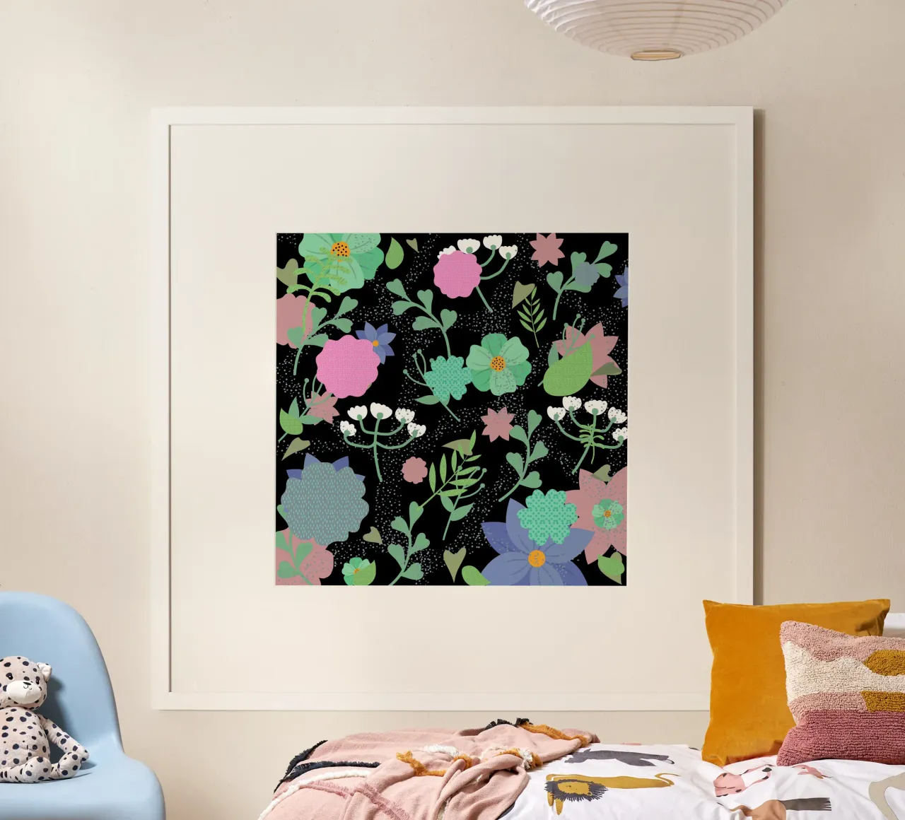 Botanical pattern 30 poster by Little Dean