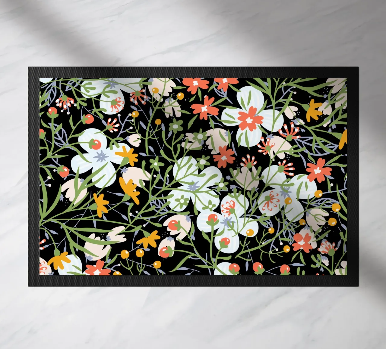 Botanical pattern 31 doormat by Little Dean