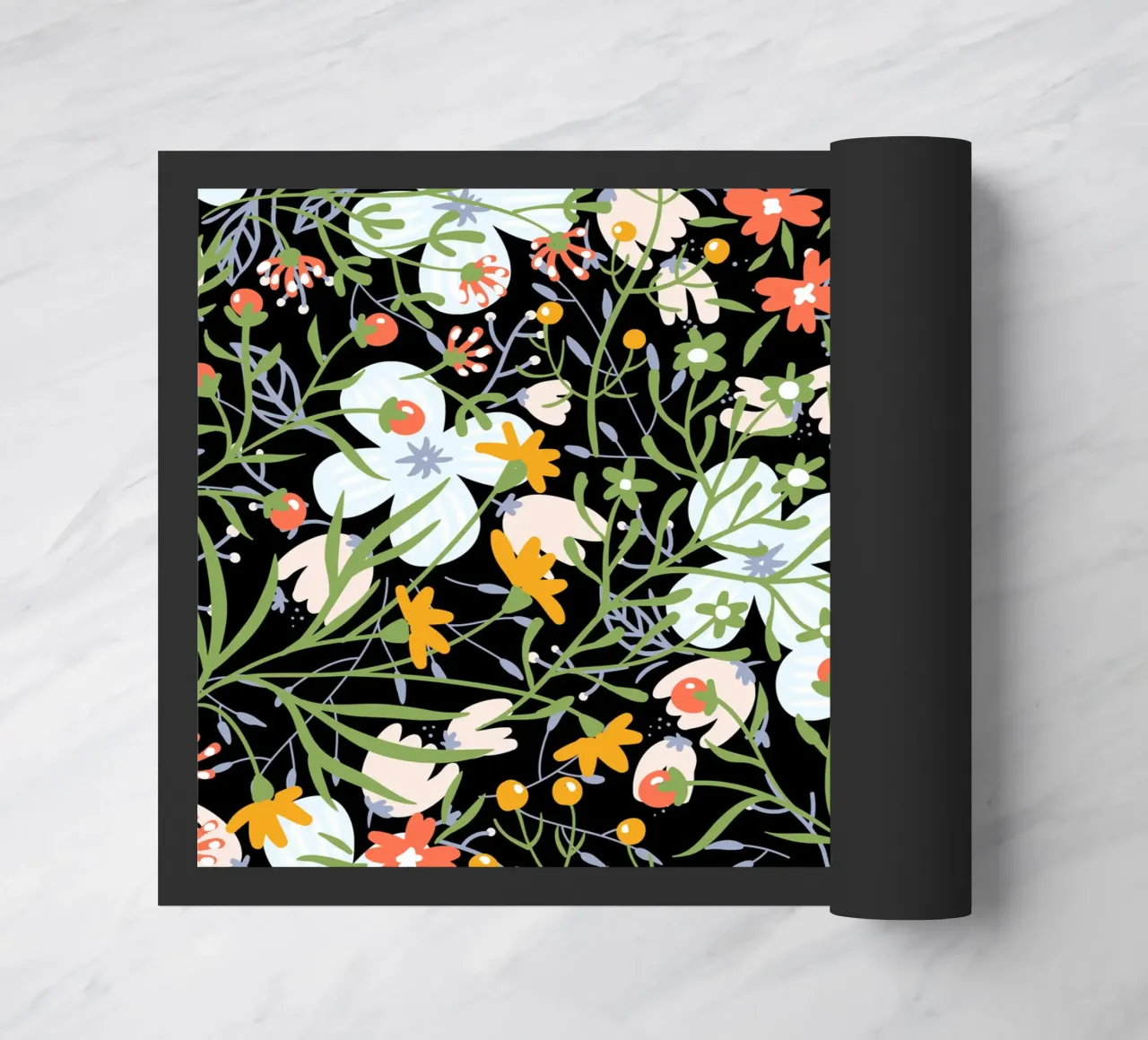 Botanical pattern 31 doormat by Little Dean