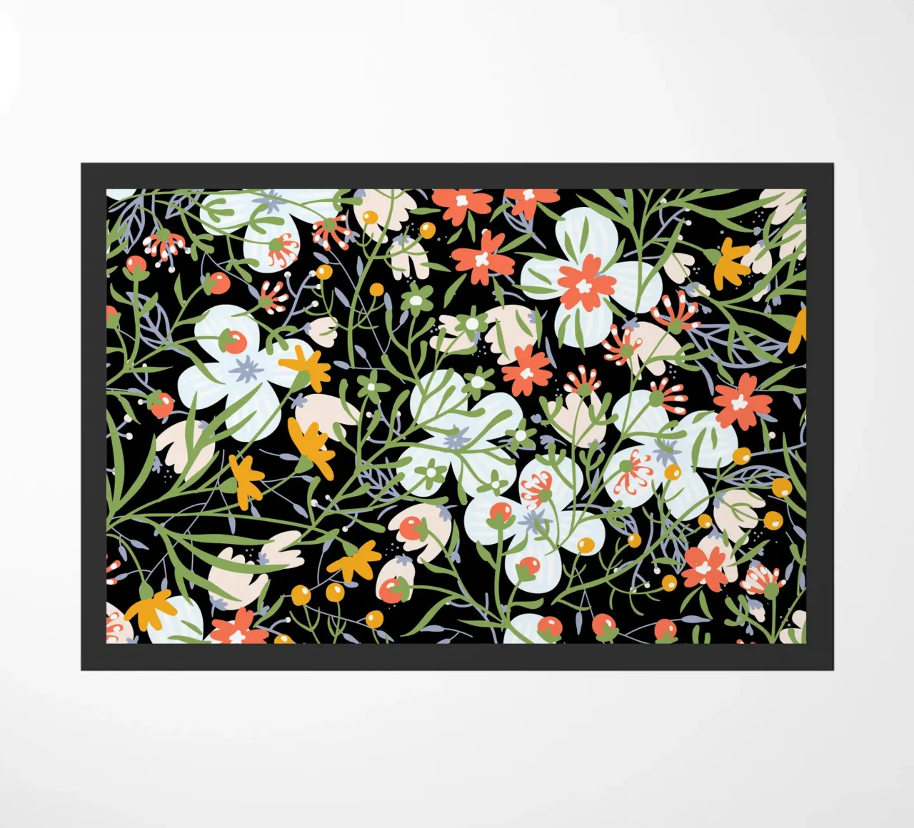 Botanical pattern 31 doormat by Little Dean