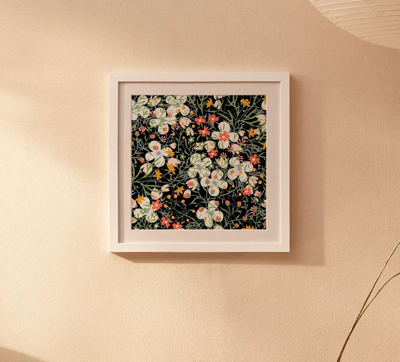 Modello botanico 31 poster con telaio in legno da Little Dean