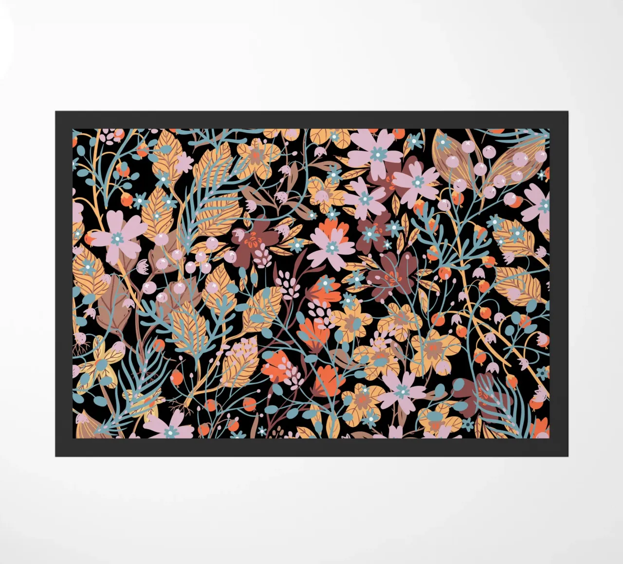 Botanisch patroon 32 deurmat van Little Dean