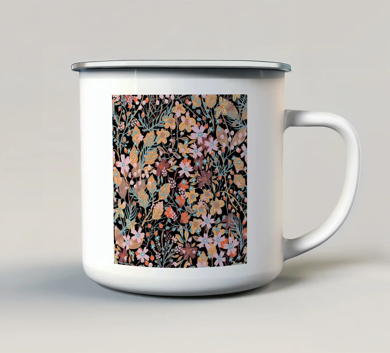 Motivo botanico 32 tazza in smalto da Little Dean