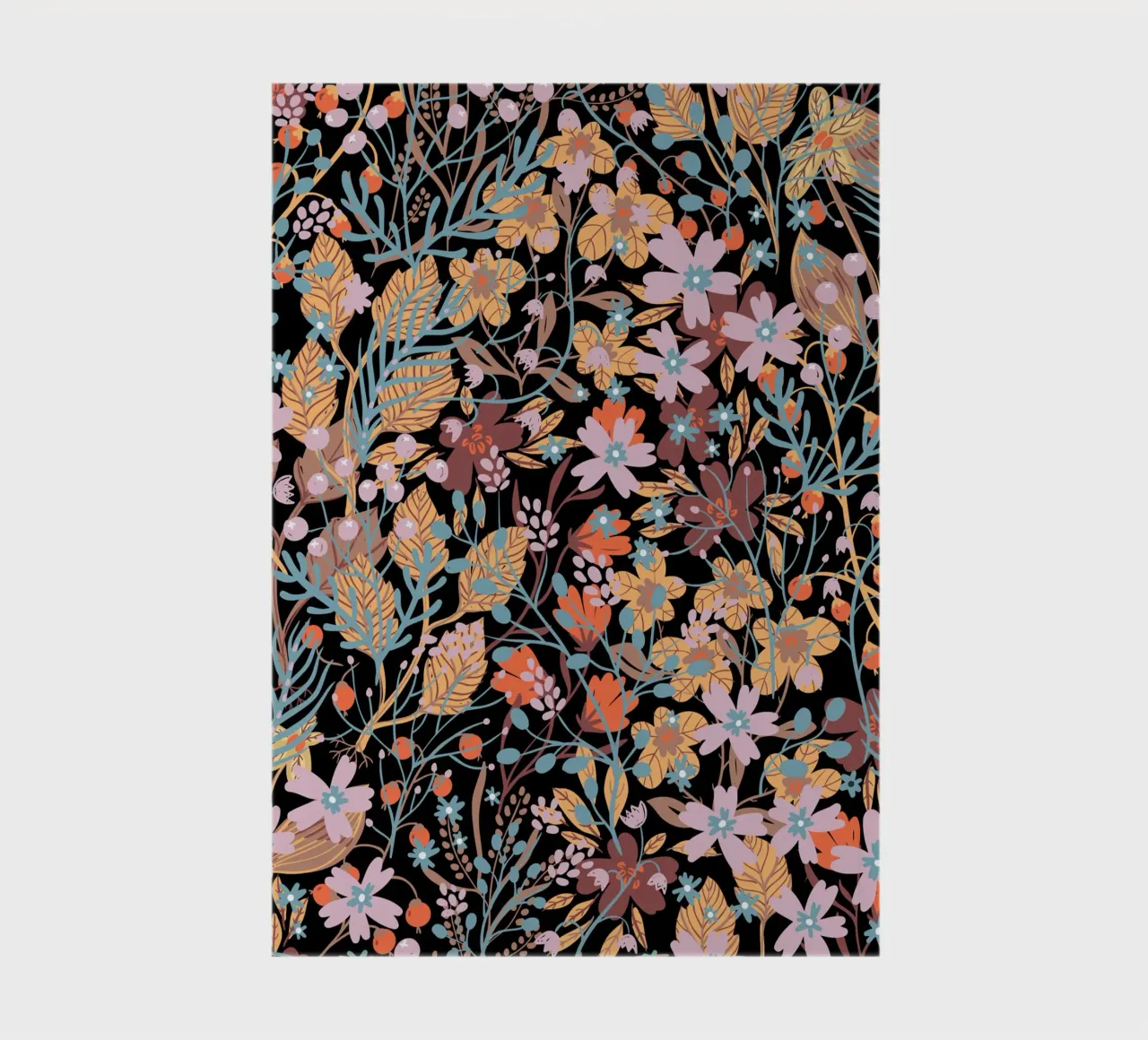 Botanical pattern 32 notebook by Little Dean