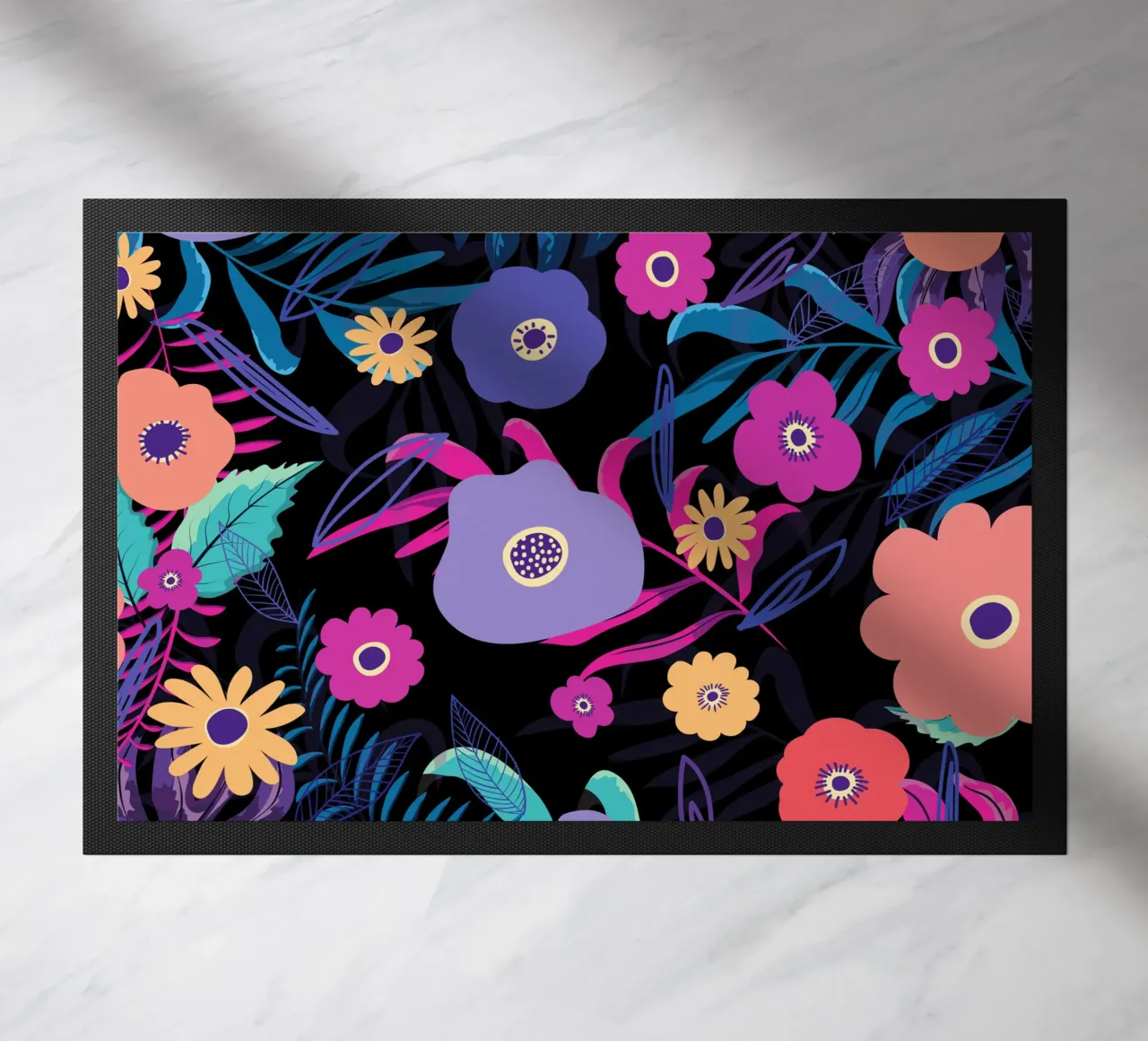Botanical pattern 33 doormat by Little Dean