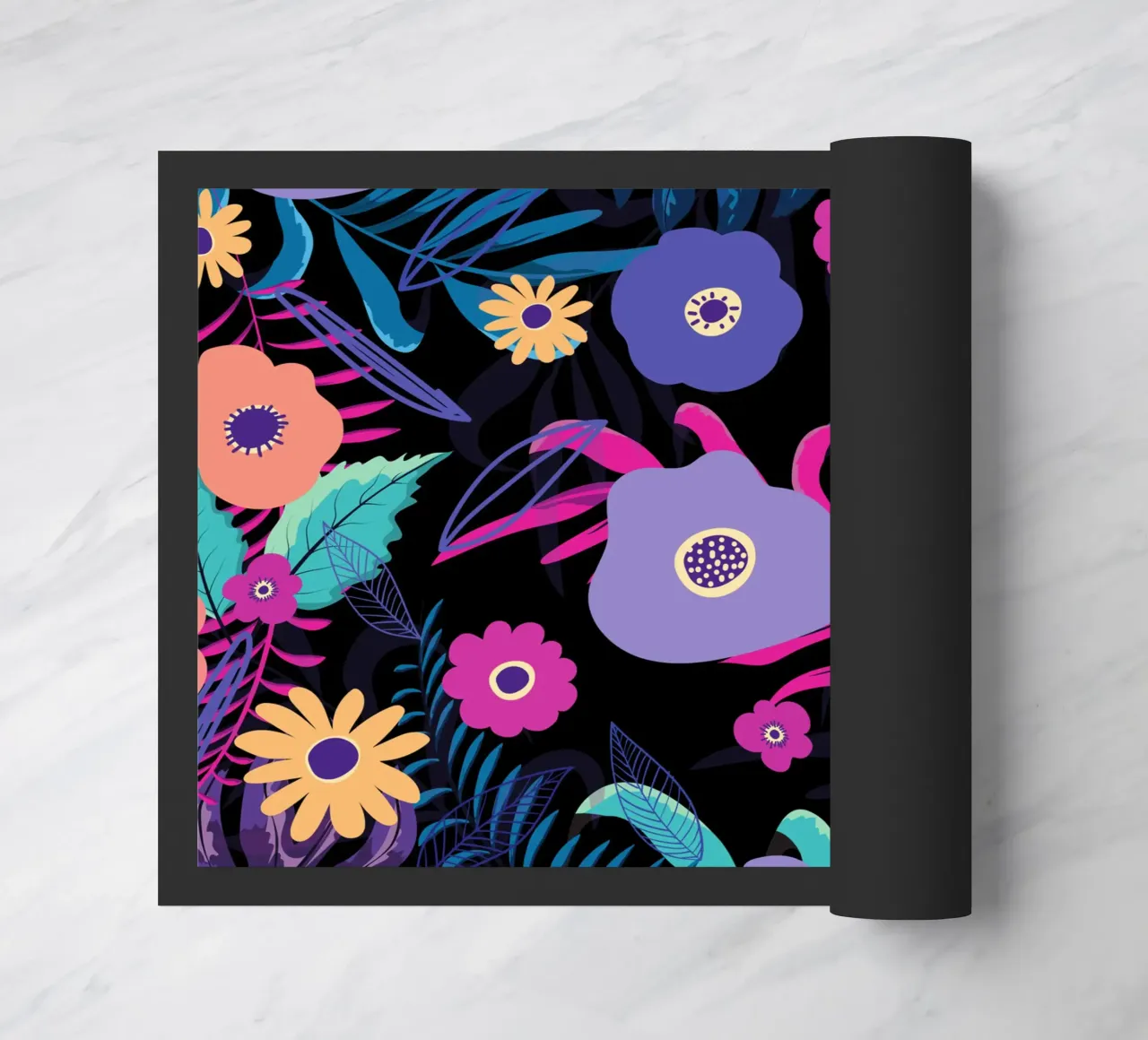 Botanical pattern 33 doormat by Little Dean