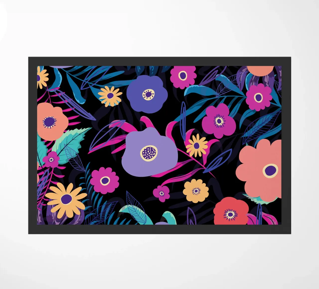 Botanical pattern 33 doormat by Little Dean
