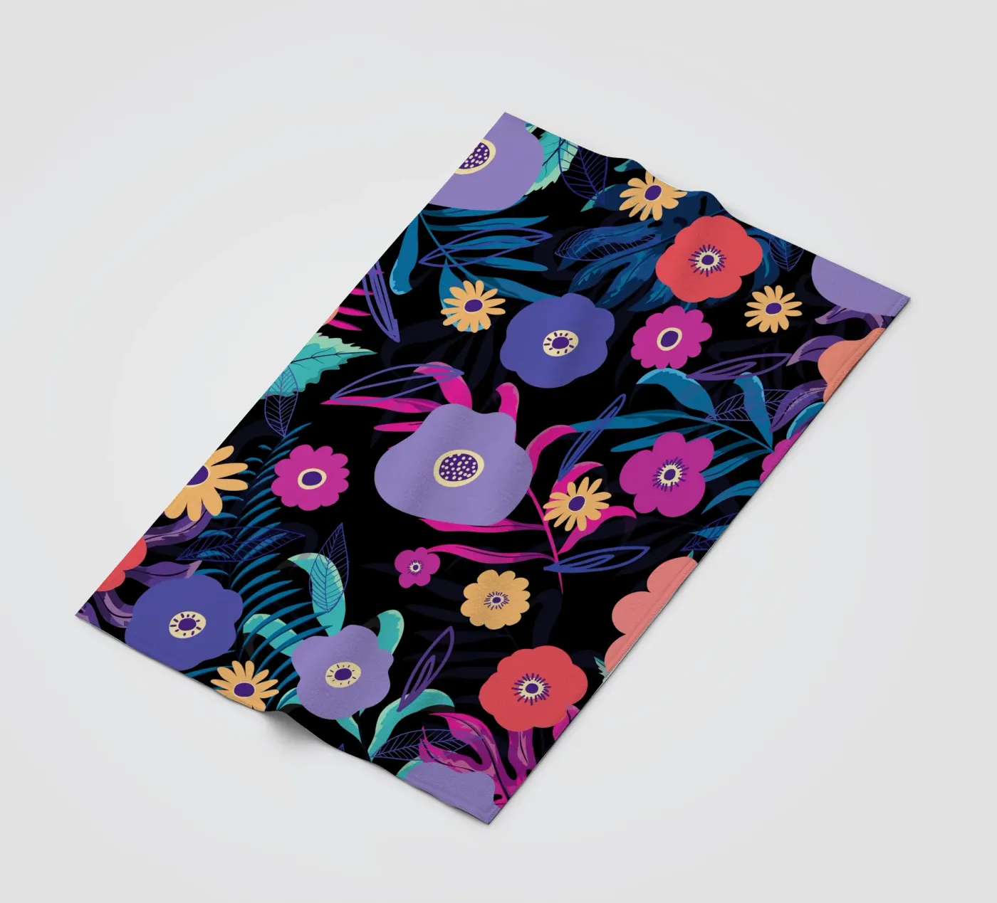 Botanical pattern 33 Fleecedecke von Little Dean