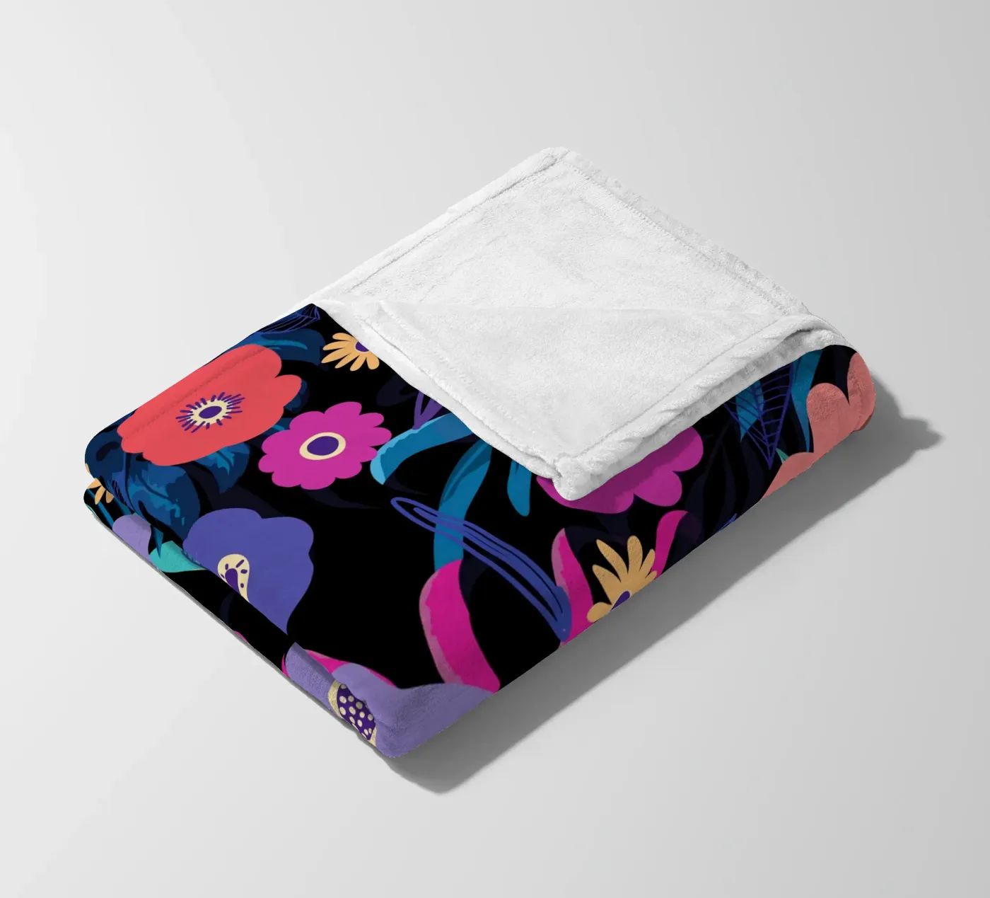 Botanical pattern 33 Fleecedecke von Little Dean