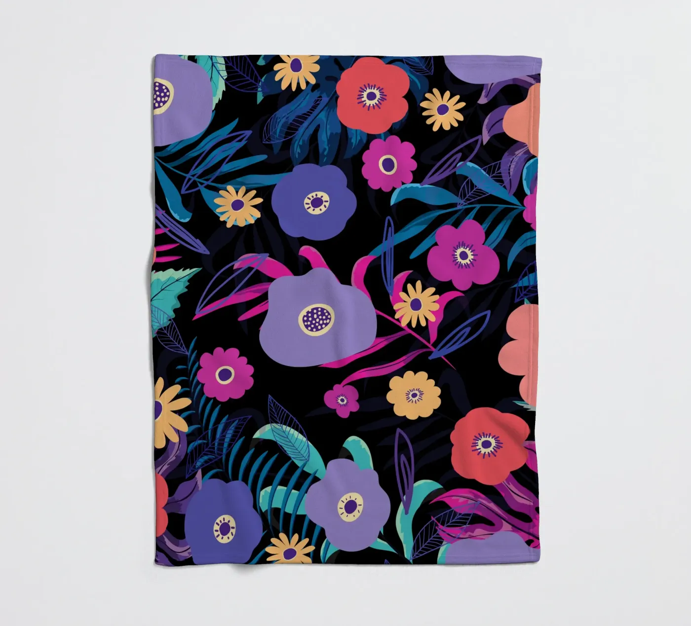 Botanical pattern 33 Fleecedecke von Little Dean