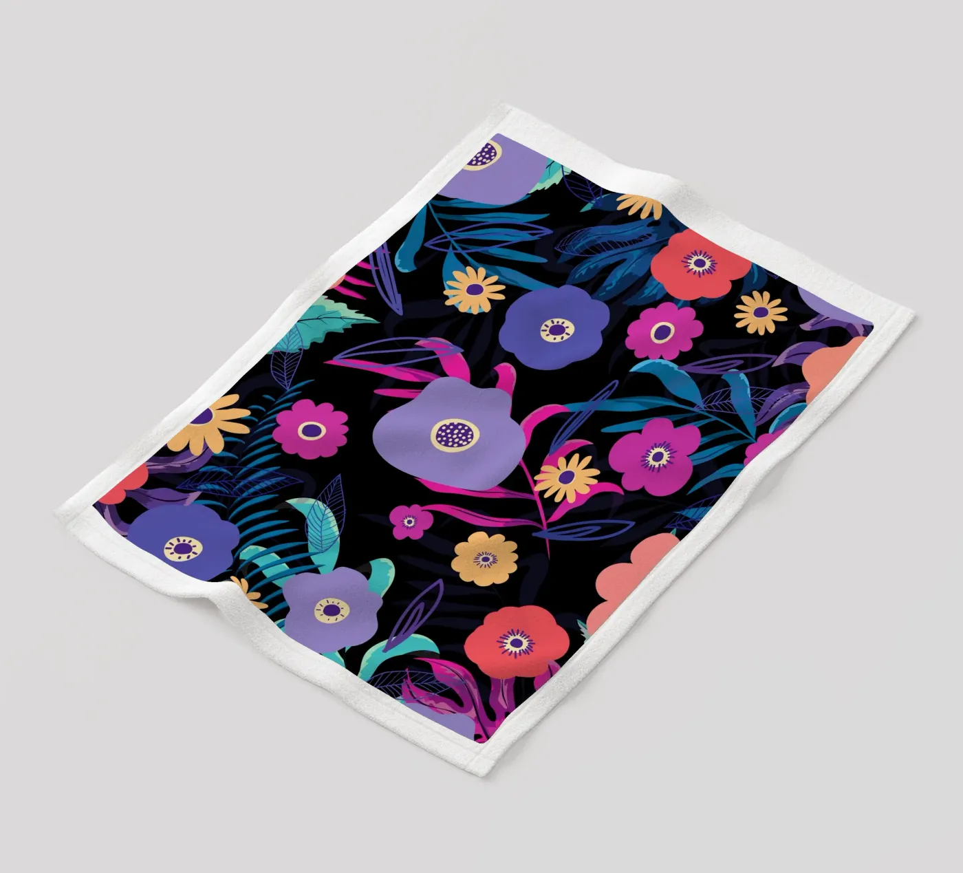 Botanical pattern 33 Fleecedecke von Little Dean