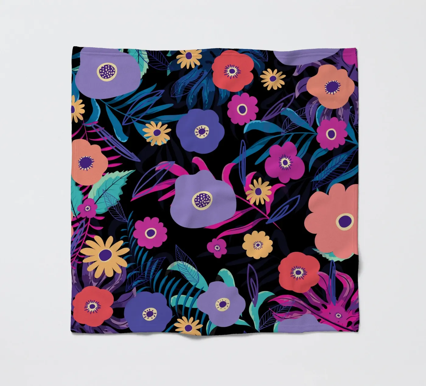 Botanical pattern 33 Fleecedecke von Little Dean