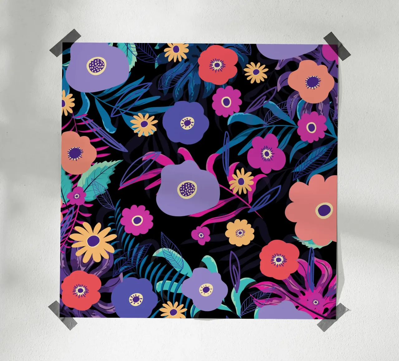Botanical pattern 33 poster by Little Dean
