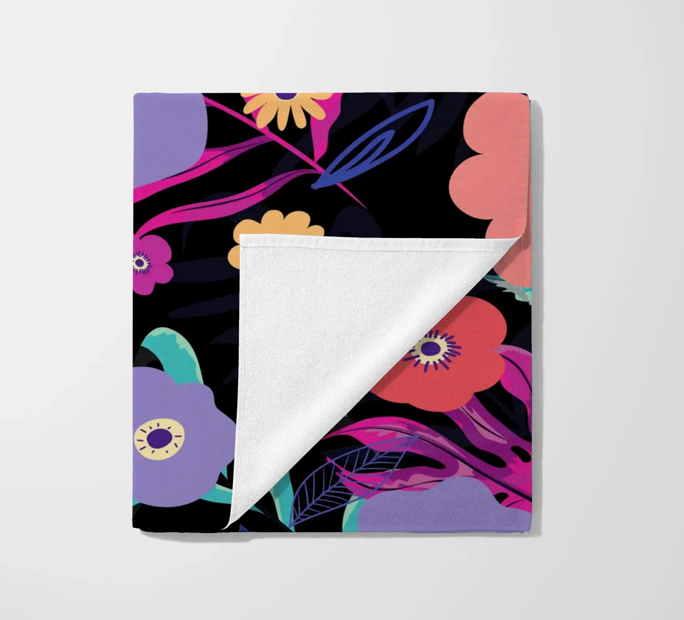 Botanisch patroon 33 strandhanddoek van Little Dean