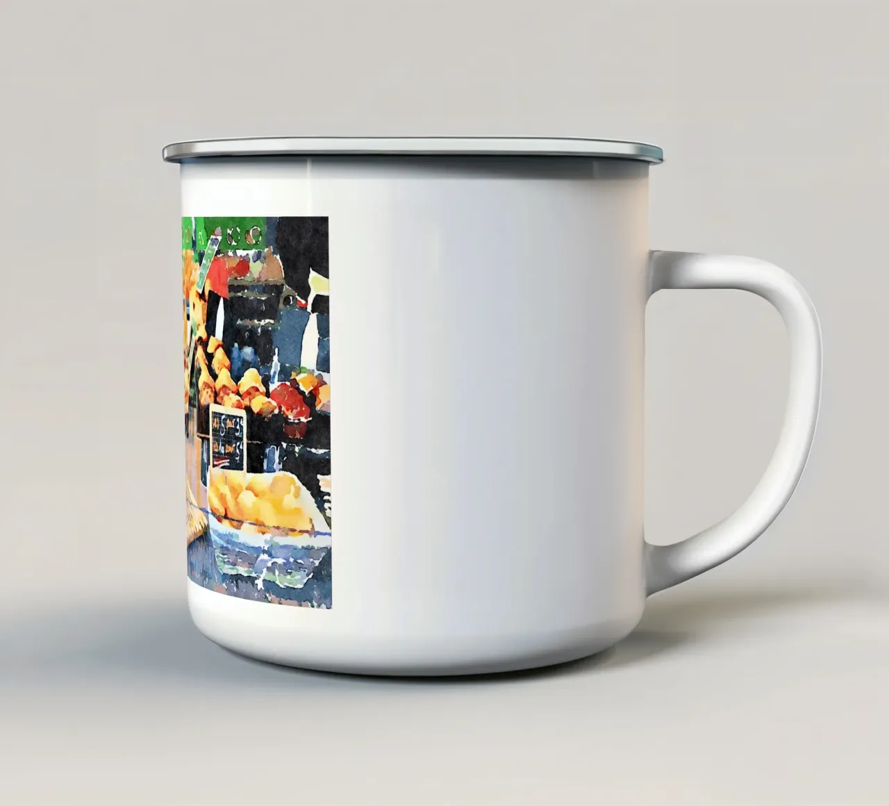 A Parigi tazza in smalto da Massimo Frascogna
