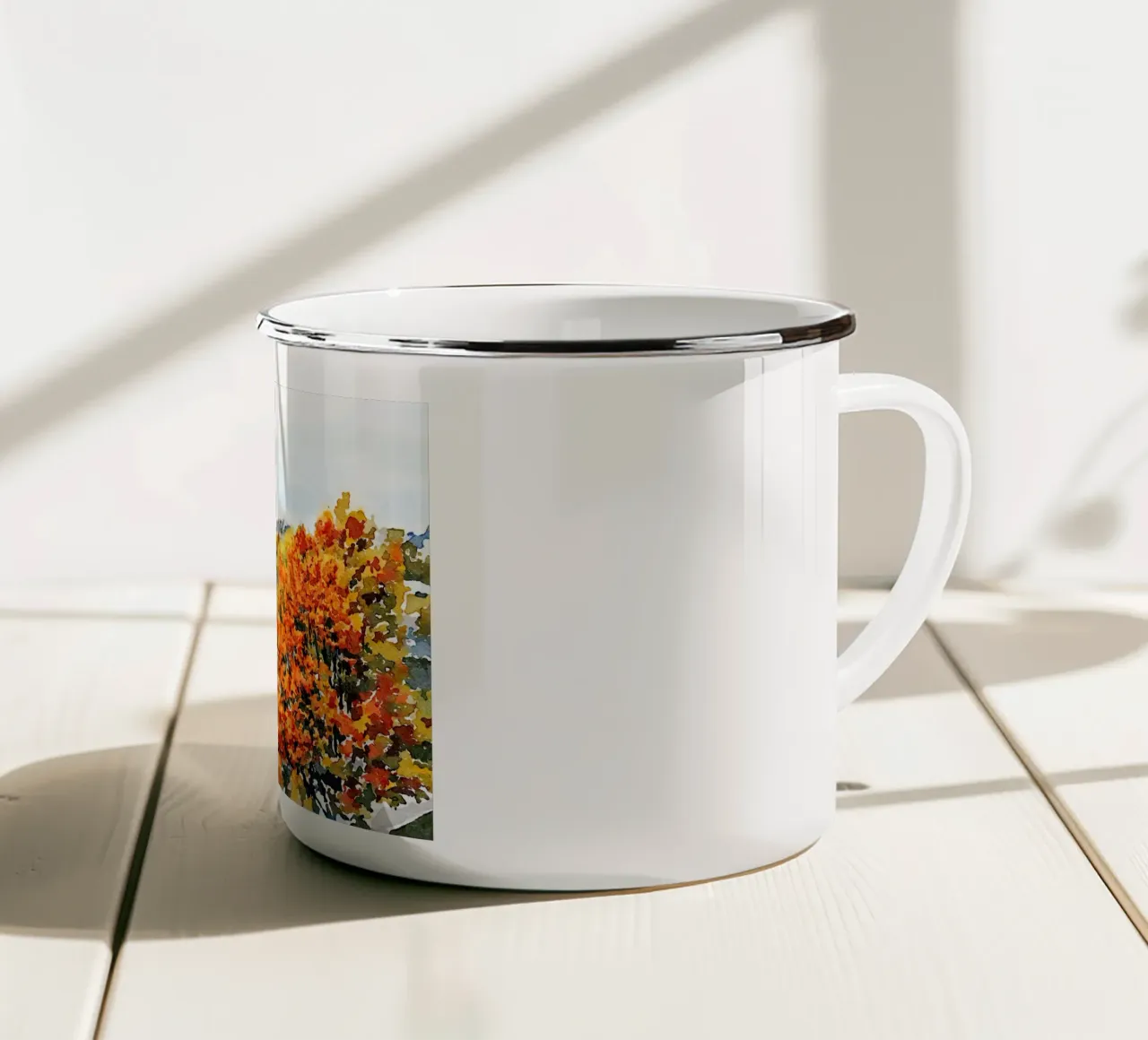 A Parigi tazza in smalto da Massimo Frascogna