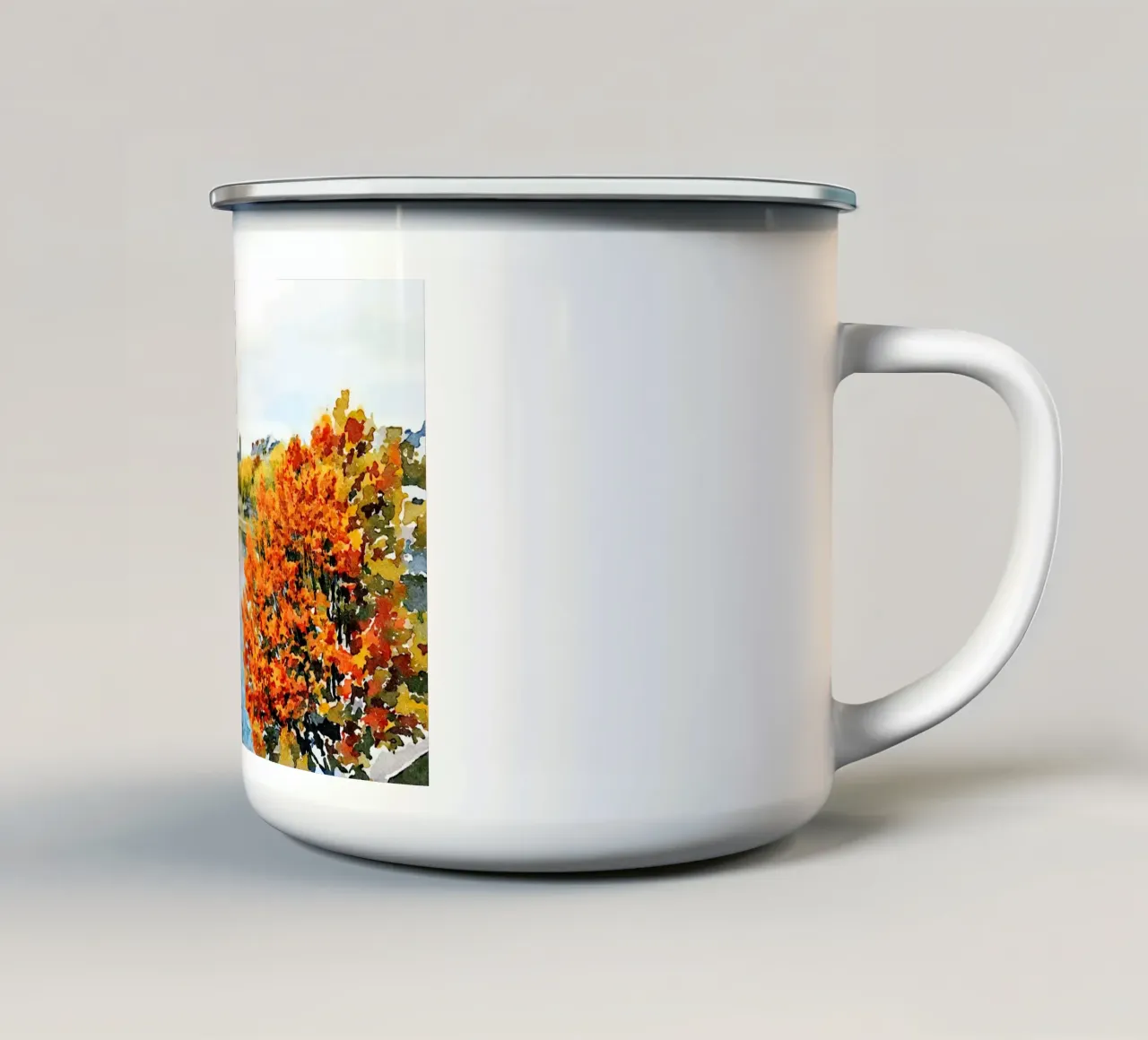A Parigi tazza in smalto da Massimo Frascogna