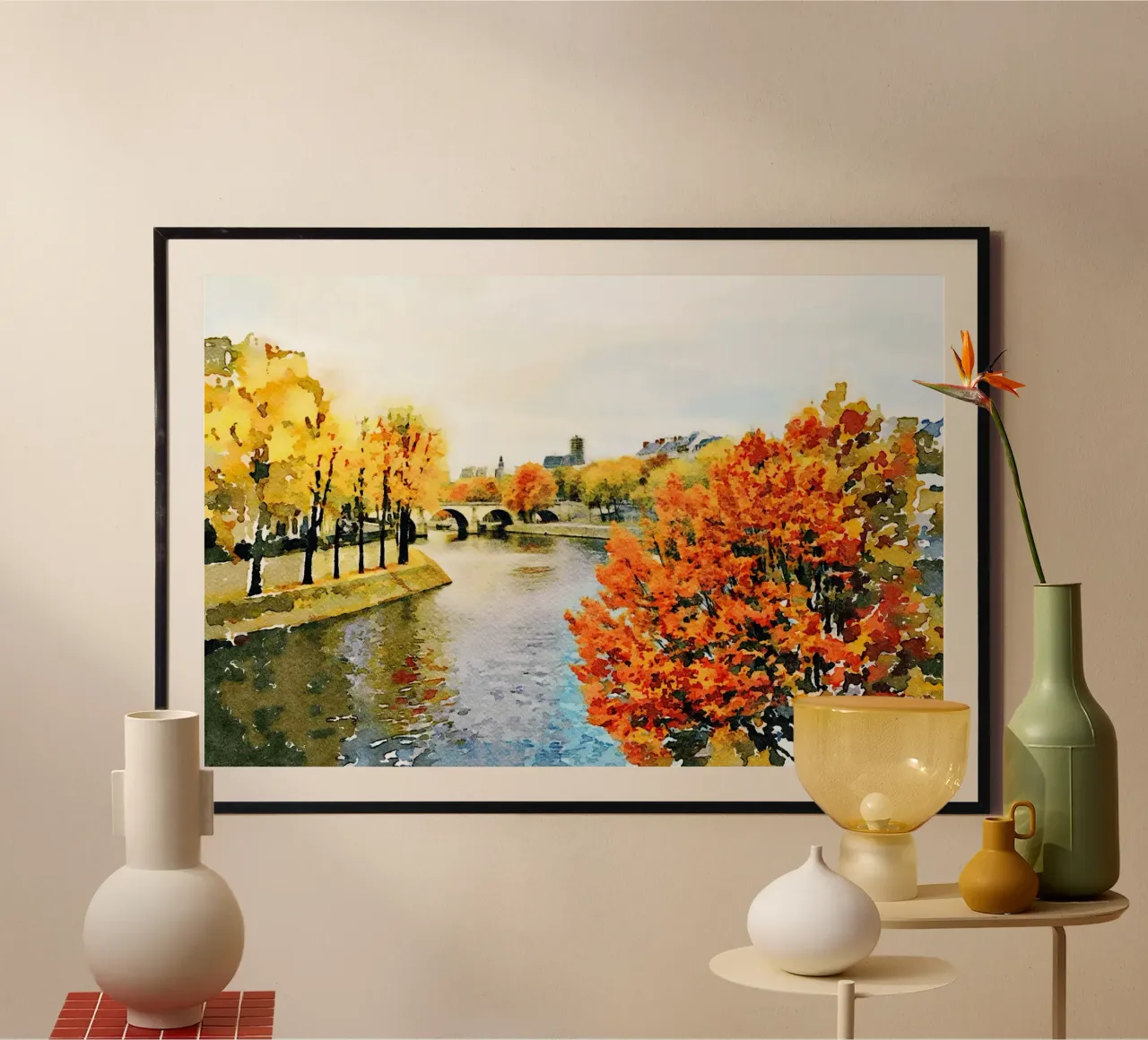 A Parigi poster con telaio in plastica da Massimo Frascogna