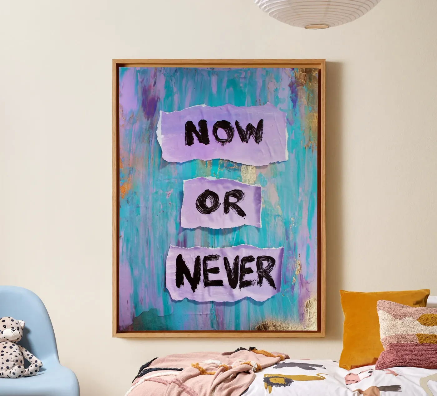 Now or never canvas by Hirschbild