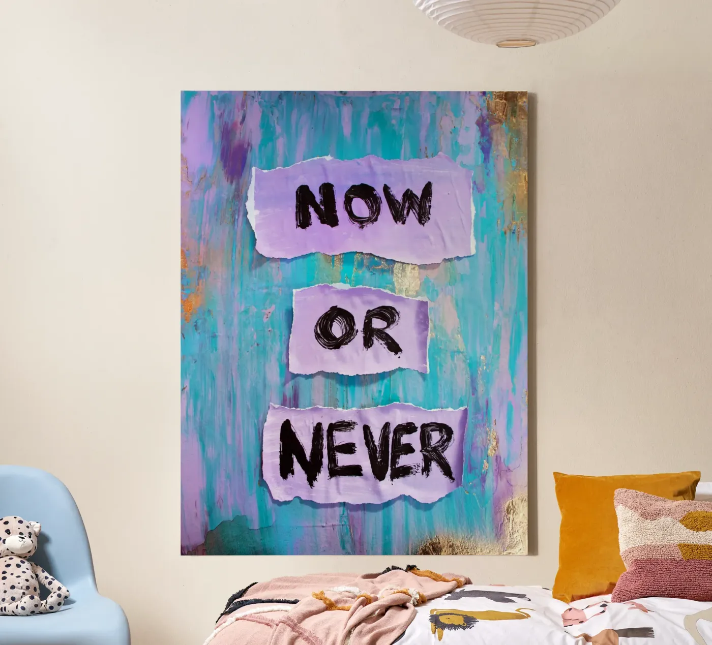 Now or never canvas by Hirschbild