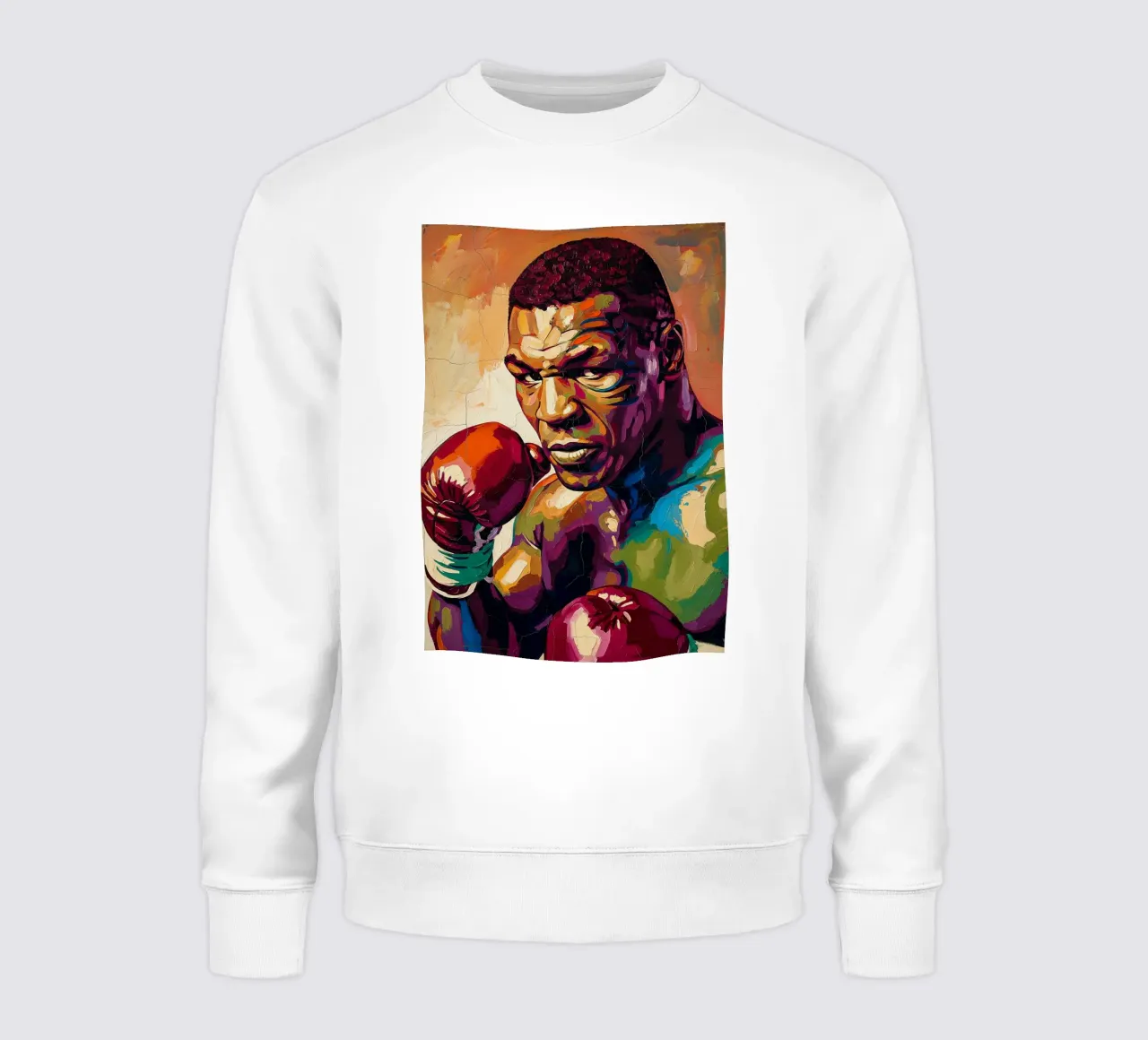 Pop art astratta e colorata di Mike Tyson felpa da Lembayung art