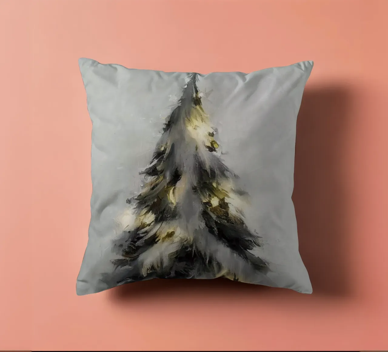 Glowing Christmas Tree cuscino da treechild