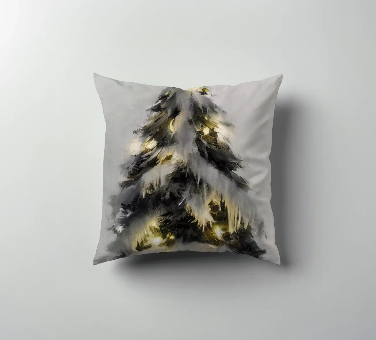 Glowing Christmas Tree cuscino da treechild