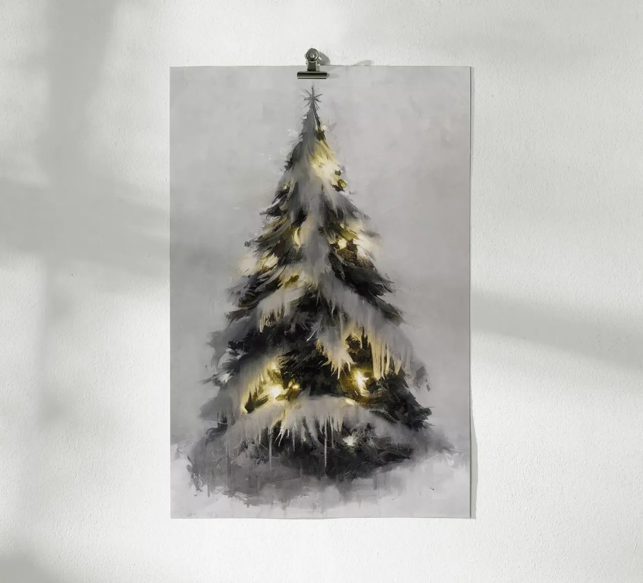 Glowing Christmas Tree carta hahnemühle da treechild