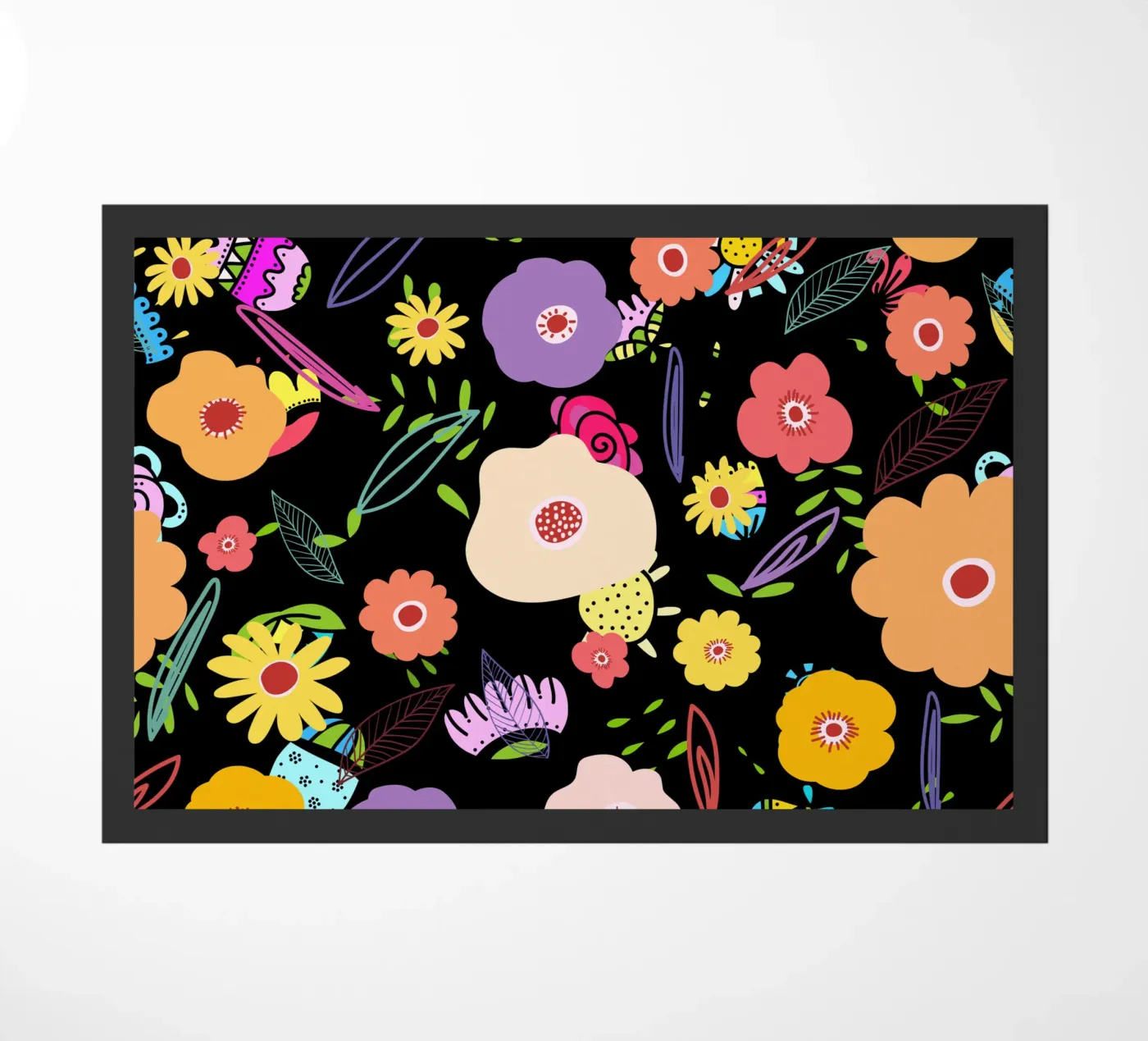 Botanical pattern 34 doormat by Little Dean