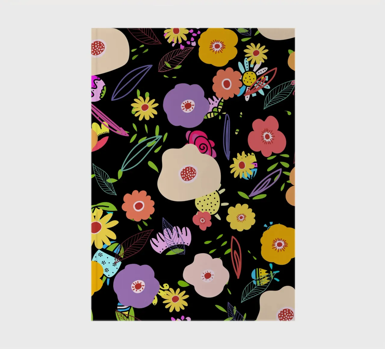 Botanical pattern 34 notebook by Little Dean