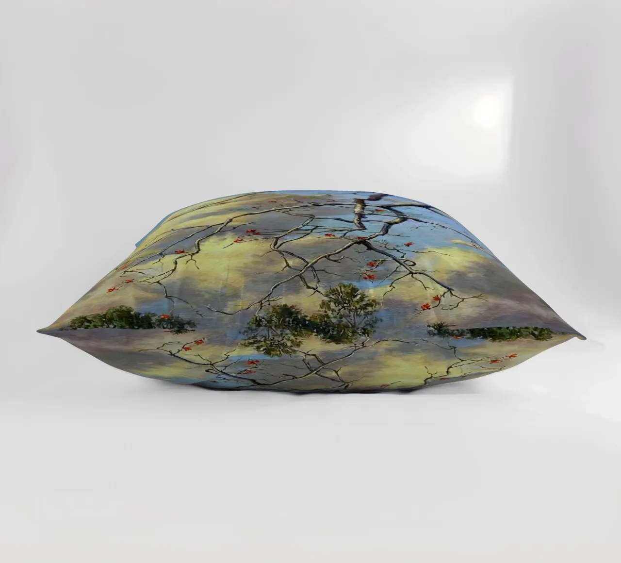 tree on the clous cuscino da mip of map