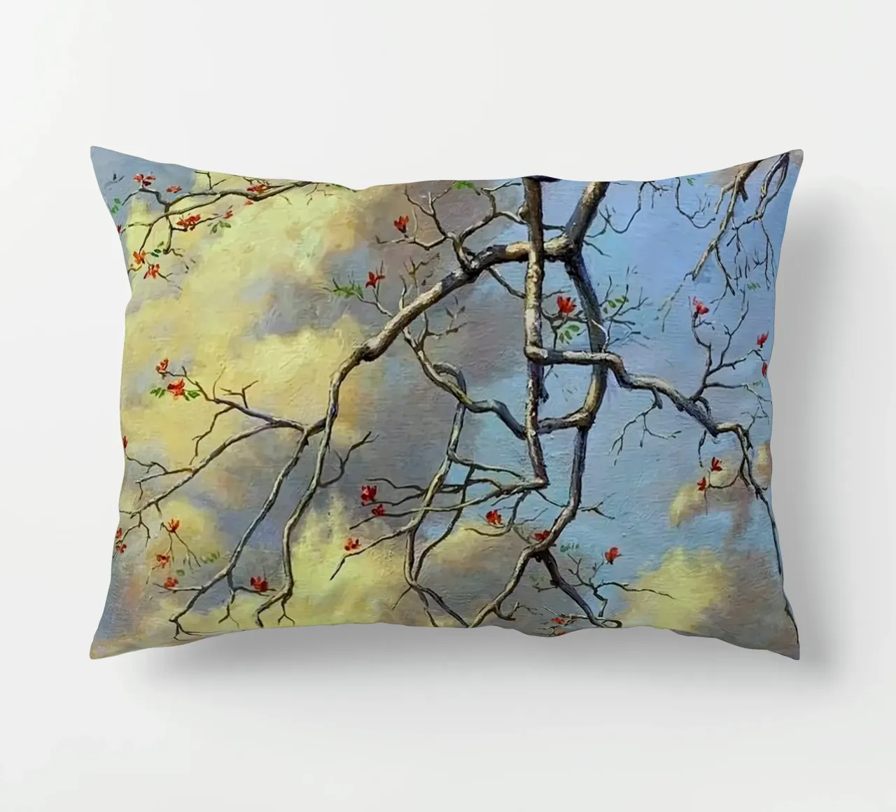 tree on the clous cuscino da mip of map