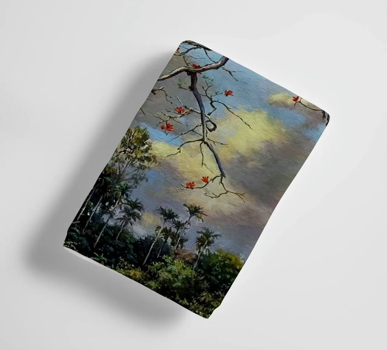 tree on the clous asciugamano da bagno da mip of map