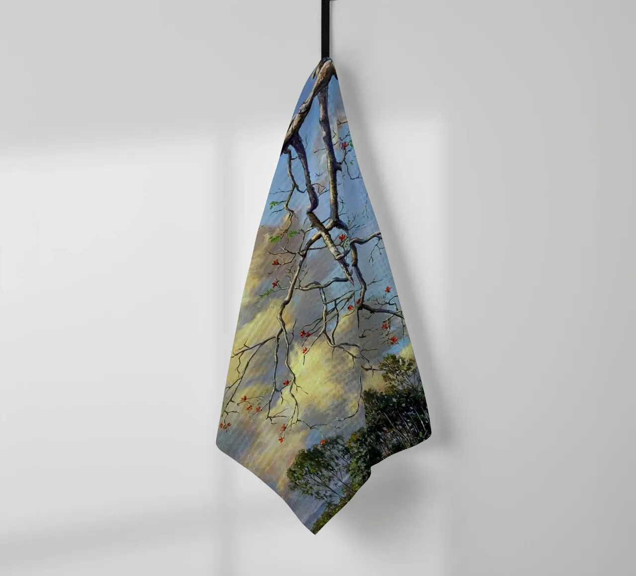tree on the clous canovaccio da cucina da mip of map