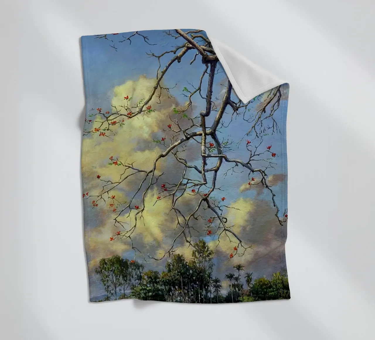 tree on the clous coperta in pile da mip of map
