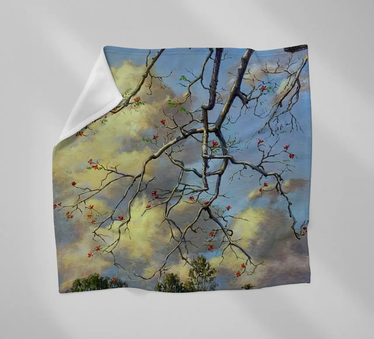 tree on the clous coperta in pile da mip of map