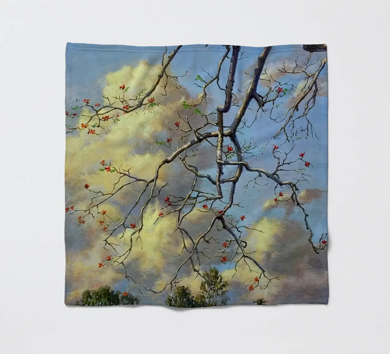 tree on the clous coperta in pile da mip of map