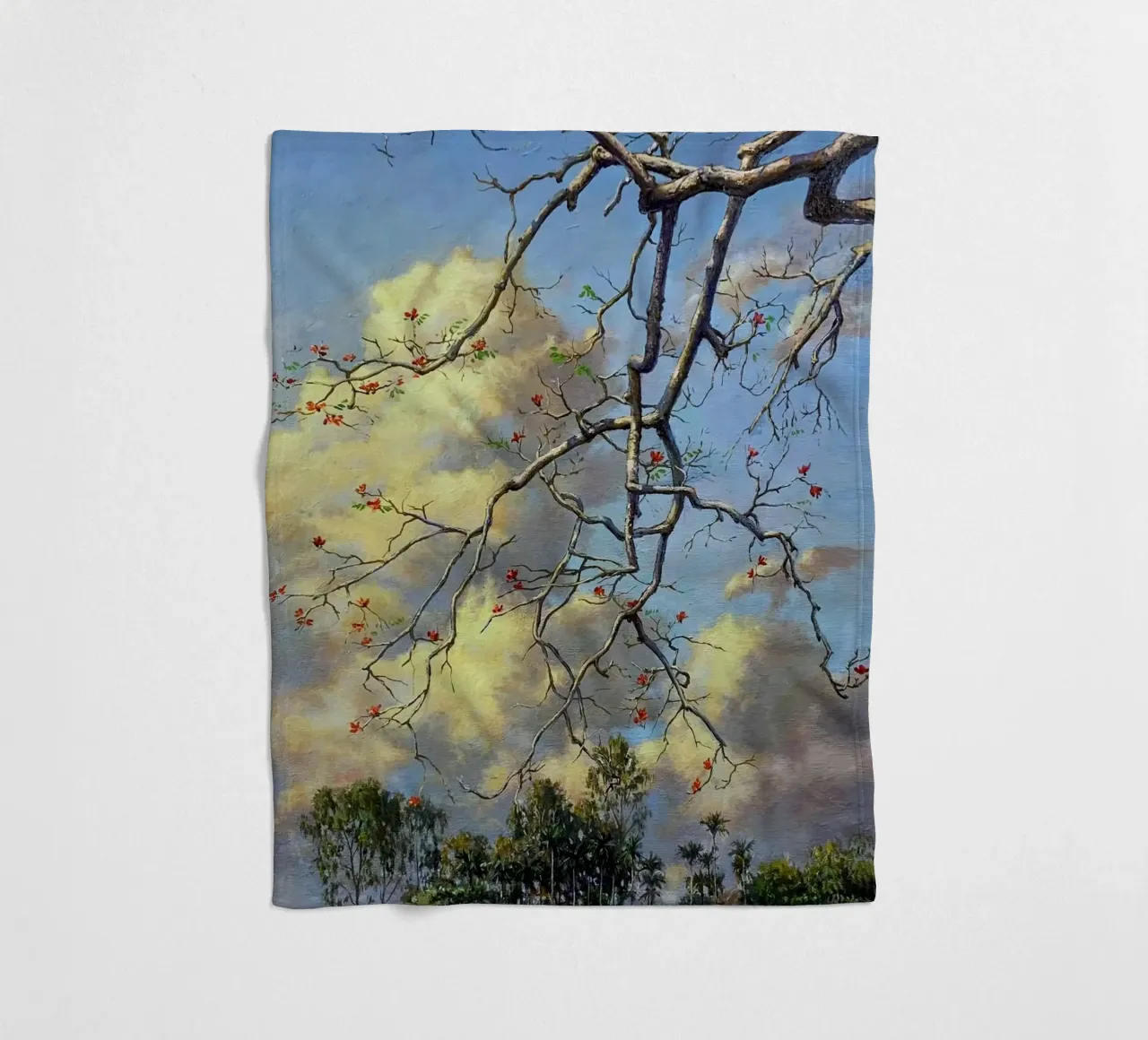 tree on the clous coperta in pile da mip of map
