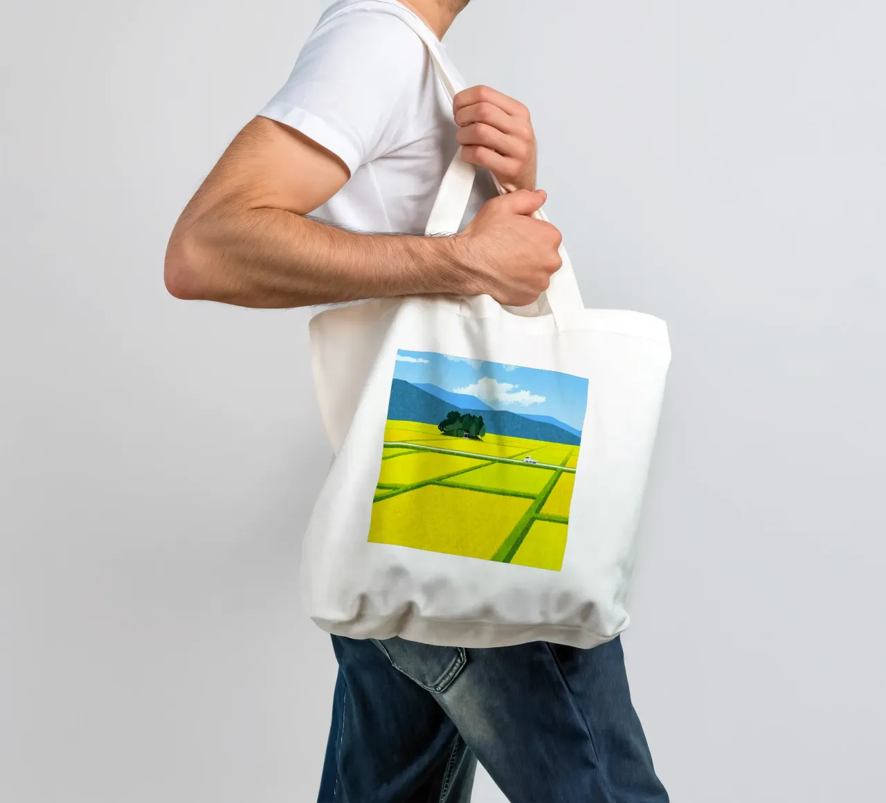 through the fields borsa in juta da mip of map