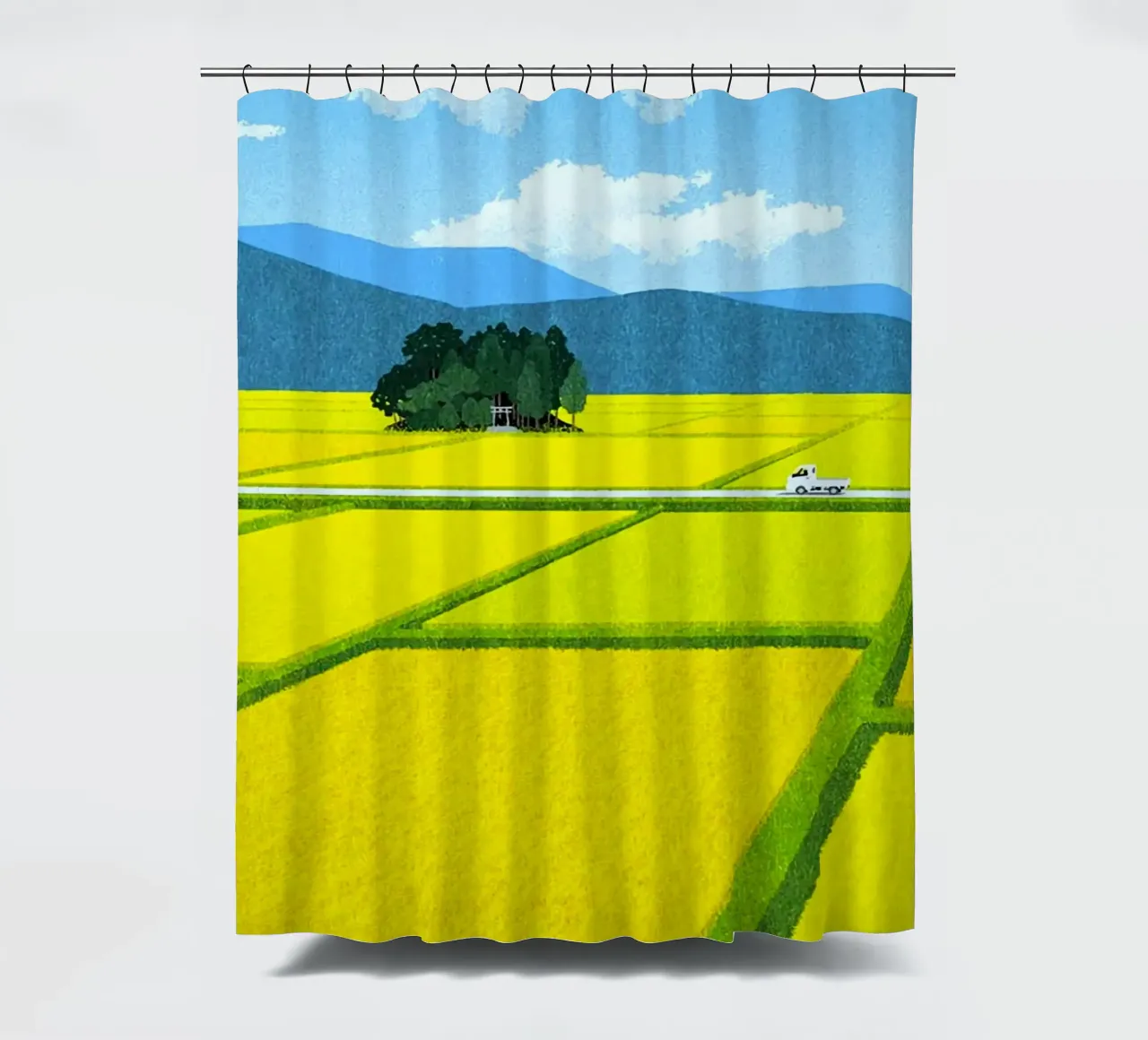 through the fields tenda da doccia da mip of map