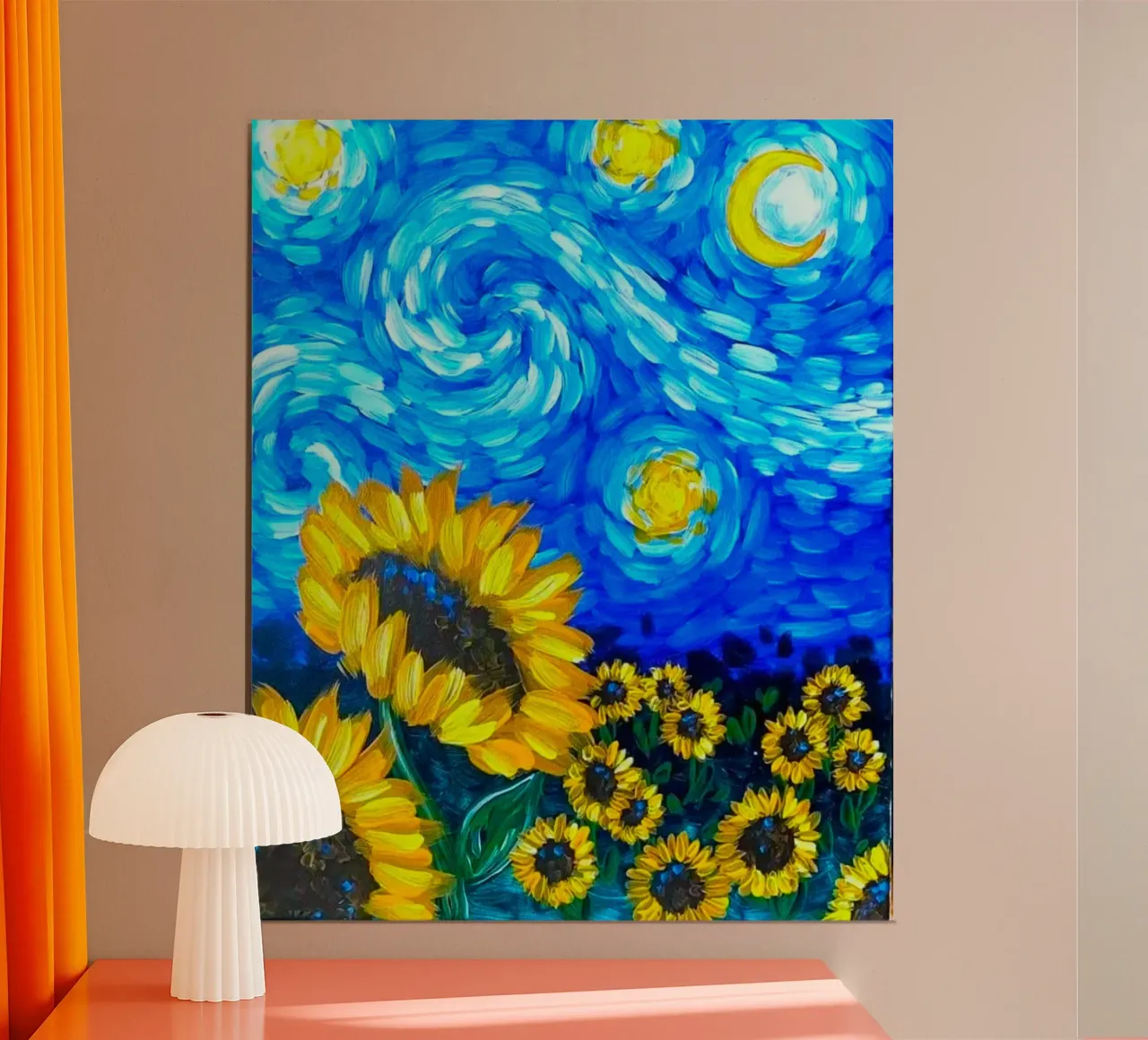flower to the sun poster con telaio in plastica da mip of map